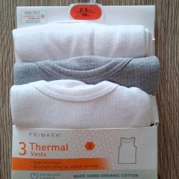 Primark 3-pair thermal vest (2-3Y) – TinyToes