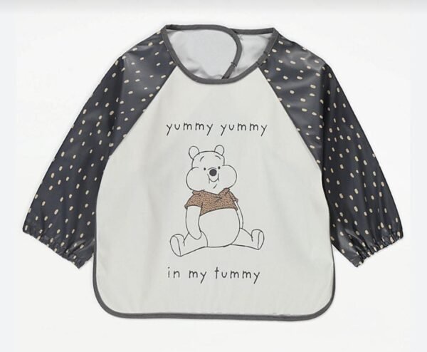 George disney winnie the pooh spot sleeve coverall bib