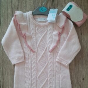 Primark baby 2-piece knit outfit with tights