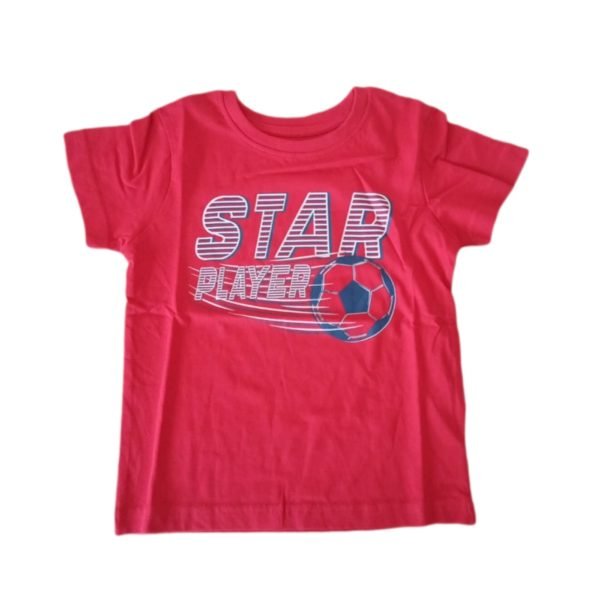 Primark red star player t-shirt