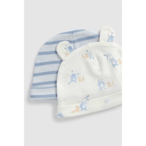Mothercare baby 2-pair cute caps (1-3M) - Image 2