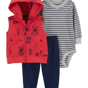 Carter's 3-piece fleece vest set