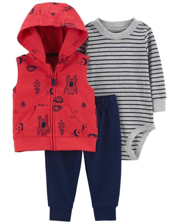 Carter's 3-piece fleece vest set