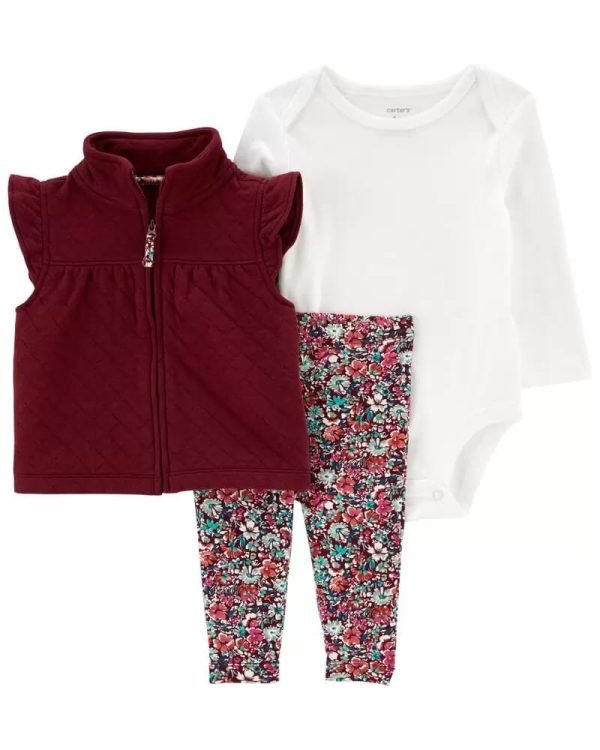 Carter's 3-piece double knit vest set