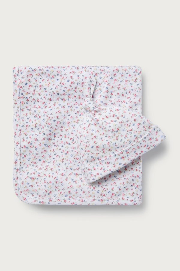 Floral Blanket and Hat Set