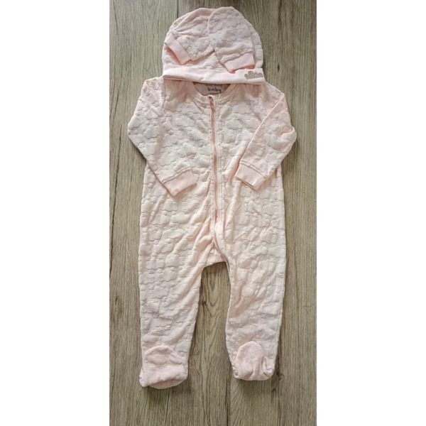 River island baby sleepsuit with gloves & cap