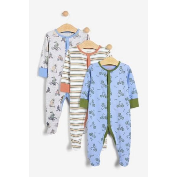 Fatface baby 3-piece sleepsuits