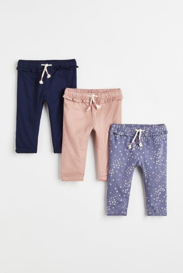 H&M 3 set of floral trousers