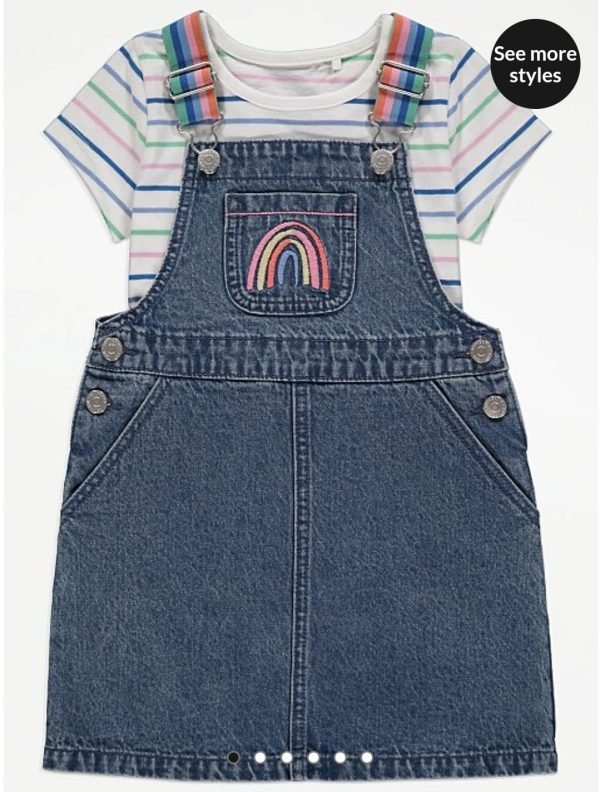 George baby rainbow danguree 2 piece set