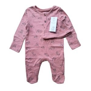 F&F 2 piece sleepsuit with cap