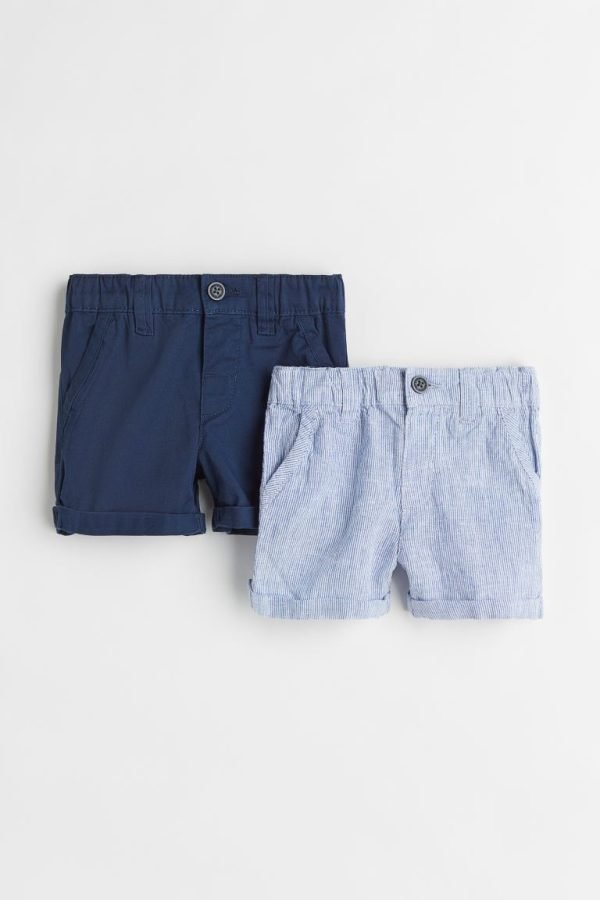 H&M 2-pack chino shorts (4-6m)