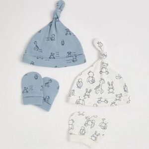 George caps with mittens (0-3m)