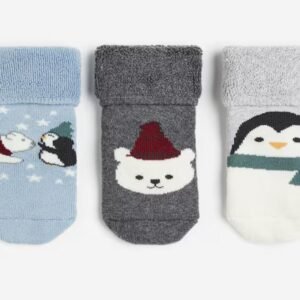 H&M 3-pack terry socks (0.5-2m)