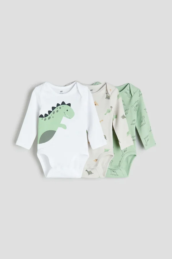 H7M 3-pack bodysuits
