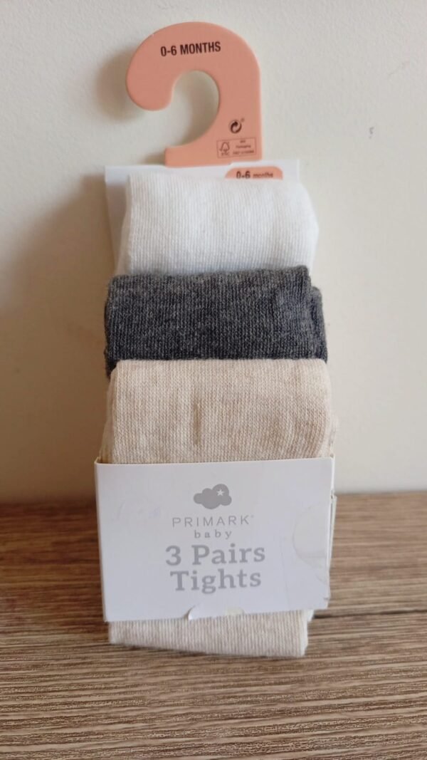 Primark 3 pair leggings (0-6m)