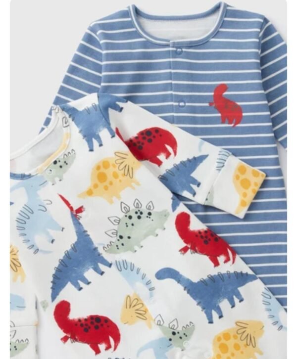 Babytu set of 2  cotton sleepsuits - Image 2