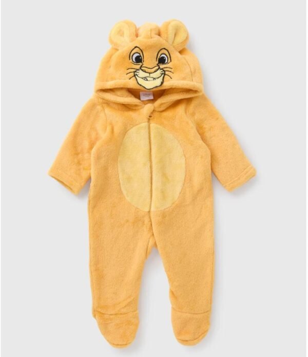 Matalan baby lion fleece pramsuit