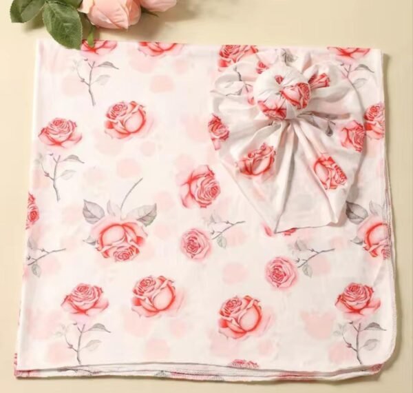 Shein newborn baby wrap & hat