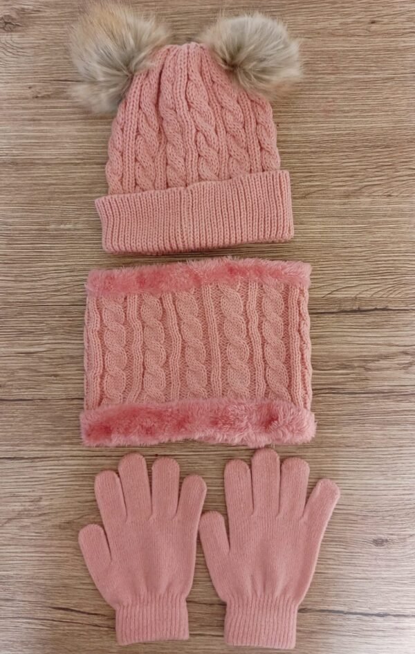 SHein hat with gloves  muffler (2-4y)