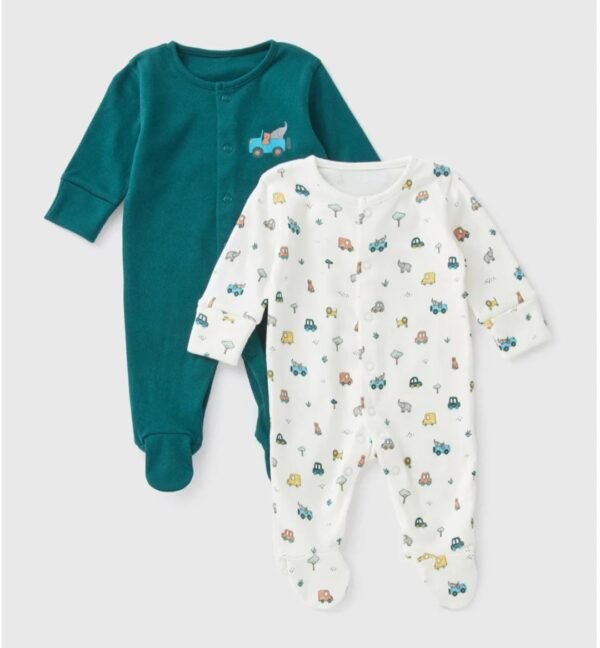 Babytu set of 2  cotton sleepsuits