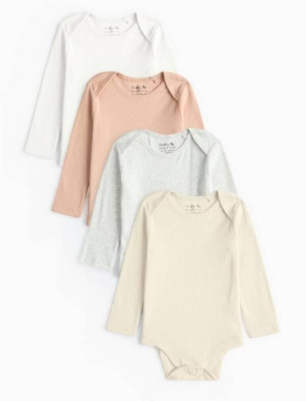 Babytu 4 set of long sleeves cotton bodysuits