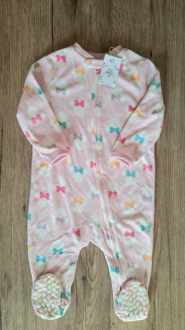 Primark minnie mouse bow fleece sleepsuit