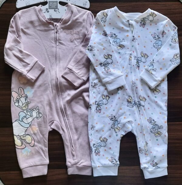 Primark 2 set of daisy duck sleepsuits