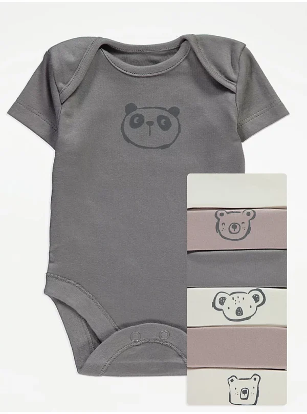 George bear short sleeves bodysuits 7 pack