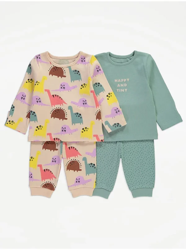 George dino happy & tiny long sleeves