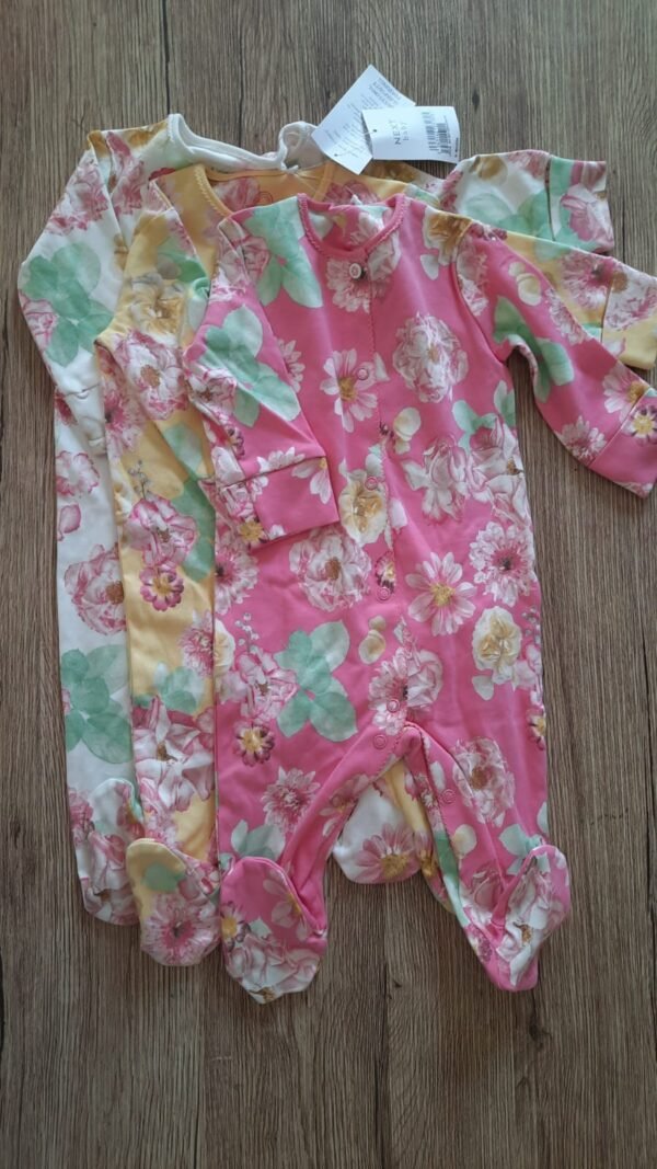 Next baby floral set  of  sleepsuits - Image 5