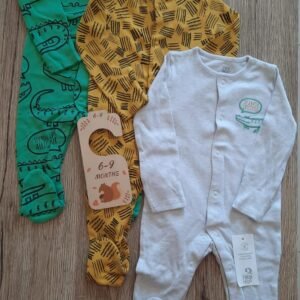 F&F 3 pack sleepsuits