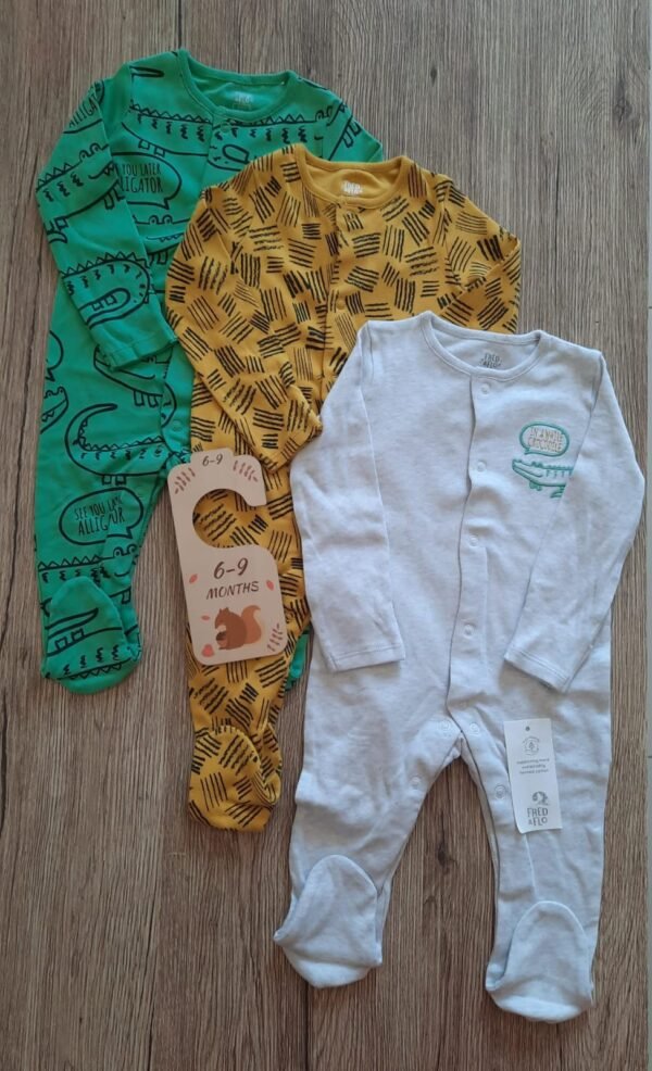 F&F 3 pack sleepsuits