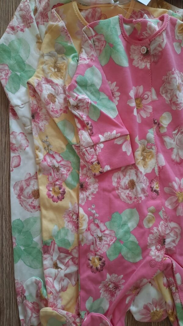 Next baby floral set  of  sleepsuits - Image 4