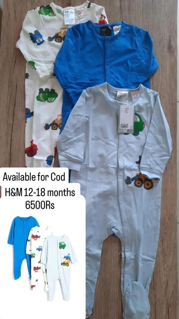 H7M 3-pack cotton sleepsuits - Image 2