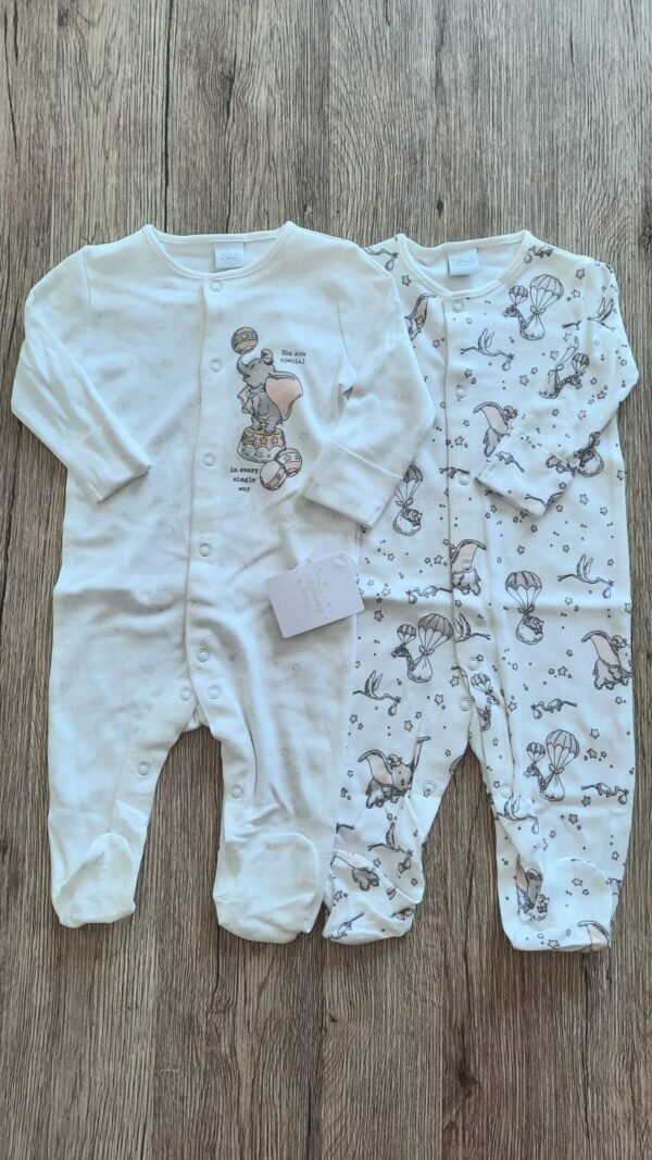 Matalan elephant 2 pack sleepsuits - Image 3