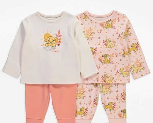 George lion king nala pink long sleeves pj set