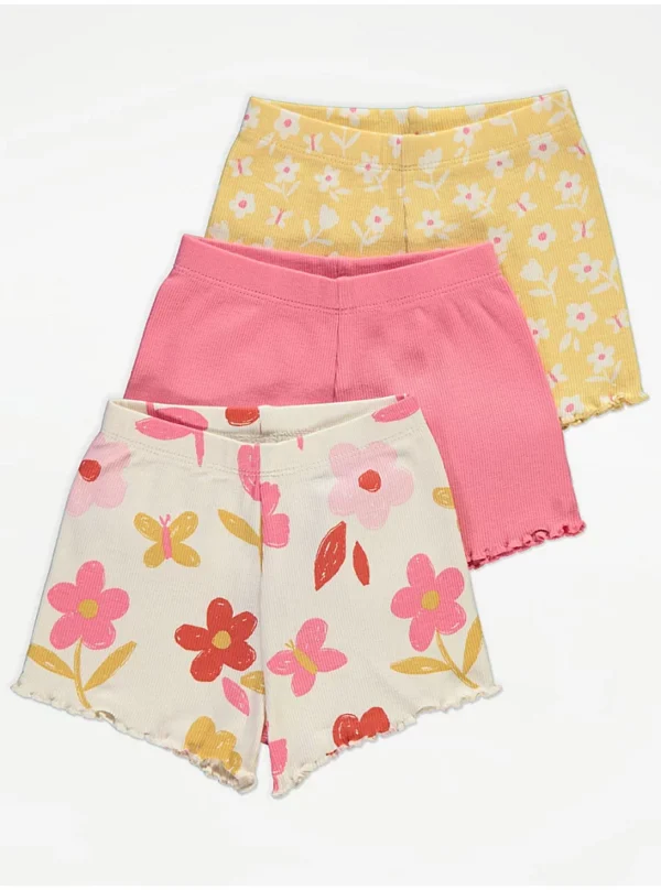 George 3 pack shorts
