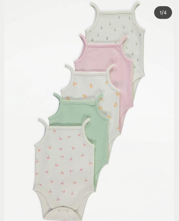 George 5 pack bodysuits