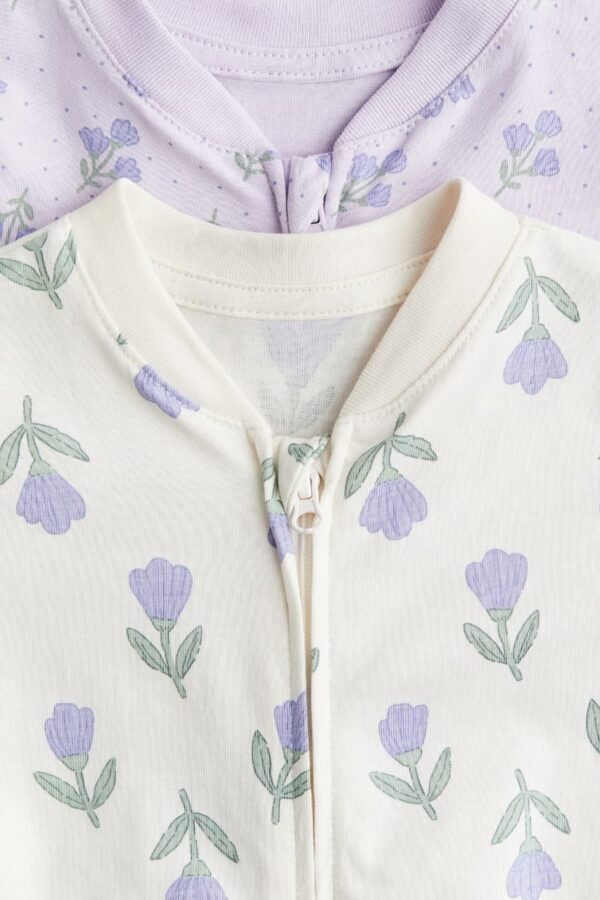 H&M 2-pack cotton sleepsuits (4-6M) - Image 2