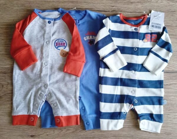 Next baby 4 pack open feet rompers