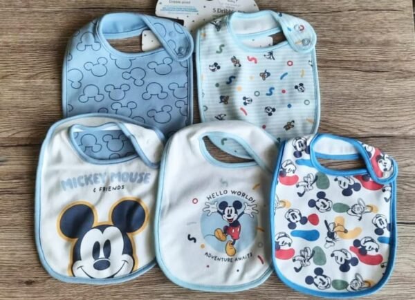 Primark mickey mouse 5 pack dribble bibs - Image 2