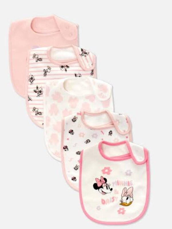 Primark 5 pack minnie mouse bibs