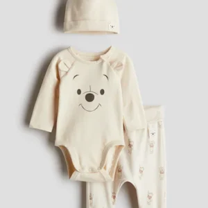 H&M 3 piece cotton starter set (1-2m)