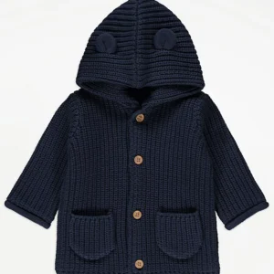 George knitted hooded sweater