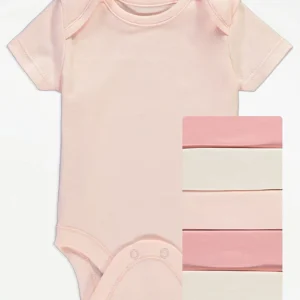 Pink Short Sleeve Bodysuits 7 Pack