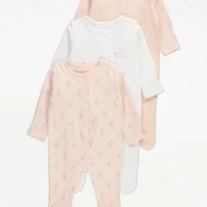 George 3 pack sleepsuits