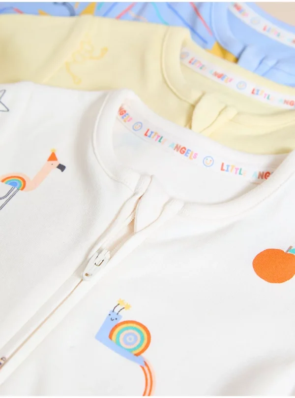George 3 pack little angel sleepsuits - Image 4