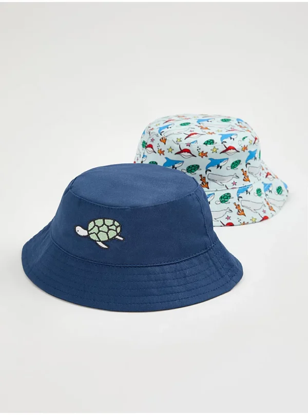 George 2 pack caps (12-18m)