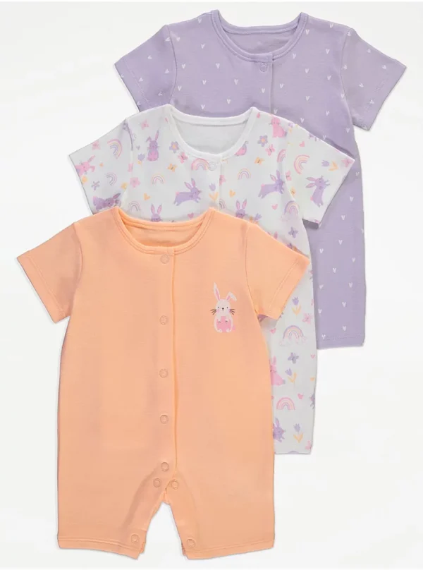 George 3 pack rompers