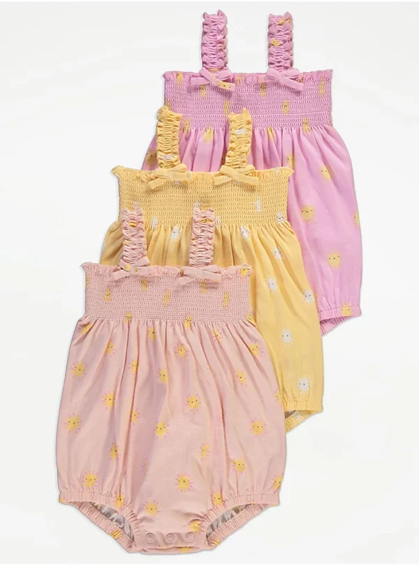 George 3 pack rompers